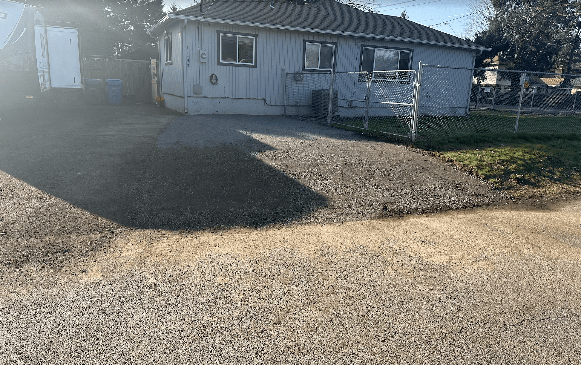 gravel slab for parking